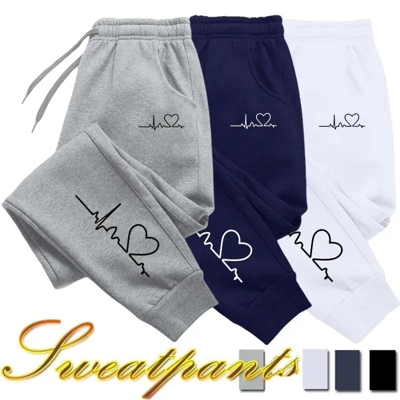 Calça moletom (sweatpants) casual, alta qualidade, fitness