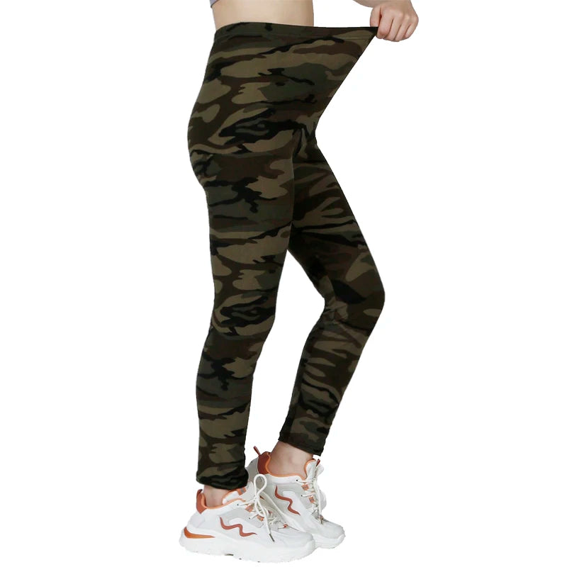 Legging camuflada, fitness, alta compressão